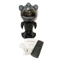 Нічник-проєктор "Космонавт" з 3 проекціями і Bluetooth-колонкою  зоряне небо, місяць, абстракція